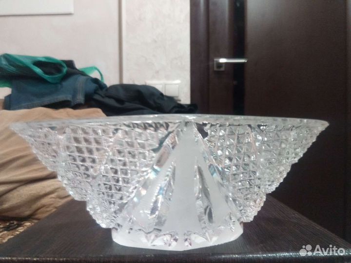 Ладья ваза конфетницы рог хрусталь