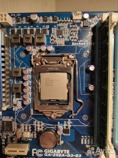 Связка Gigabyte Z68/ i3 2120/ 8Gb DDR3 отправлю