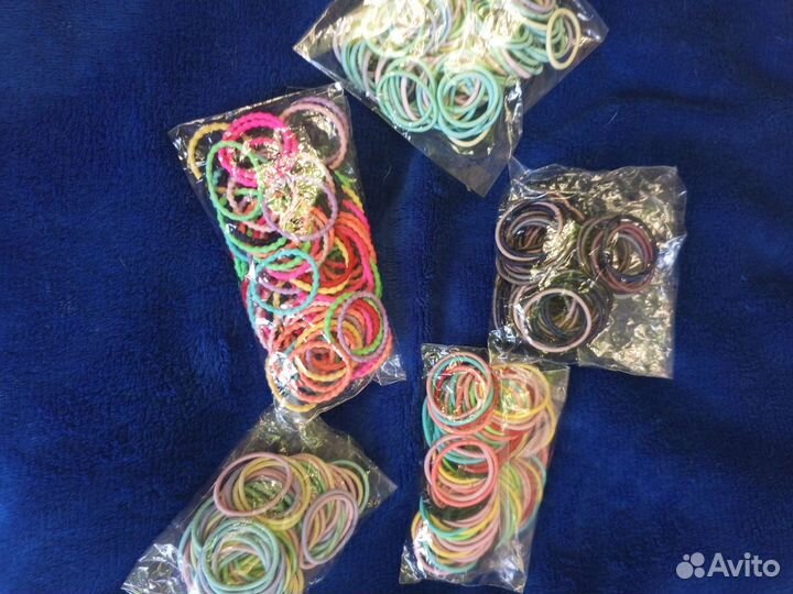 Резинки для волос пакетом