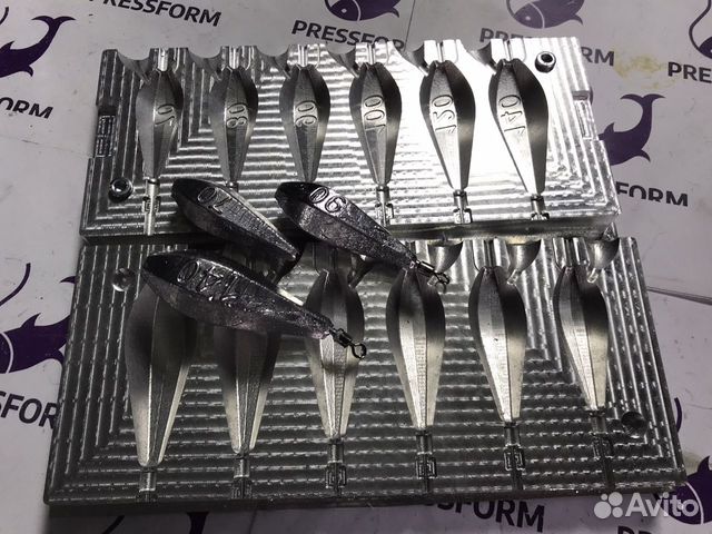 Форма чпу для литья грузил (Горизонт 2 в 1)