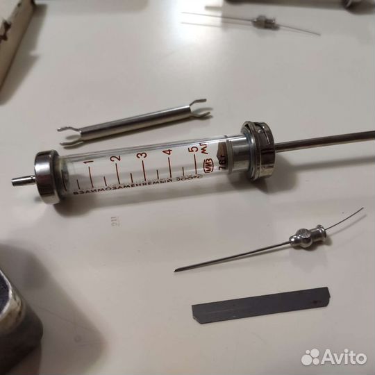 Шприц стеклянный СССР