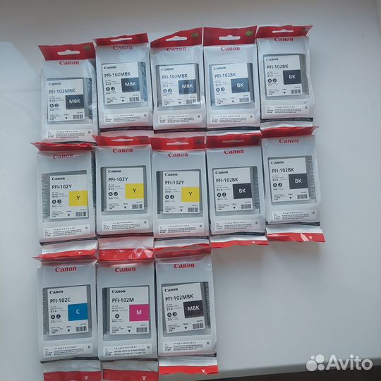 Картридж Canon PFI-102Y 102C 102BK 102MBK