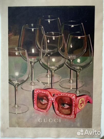 Принт Нашивка на одежду Gucci