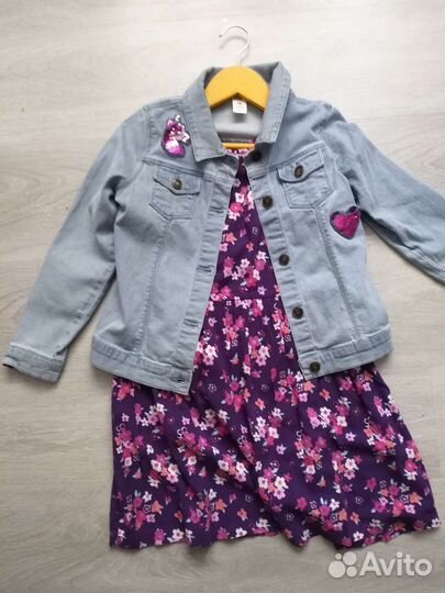 Куртка carters + платье Джимбори 8 лет