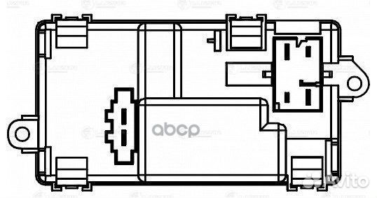 Резистор э/вент. отоп. audi A6 (C6) (04) LFR 1