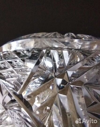 Хрустальная ваза конфетница СССР