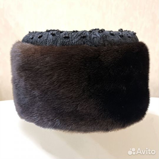 Шапка норковая боярка