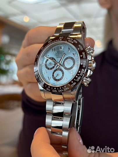 Rolex Daytona Platinum Arabic Ice Blue Dial 116506