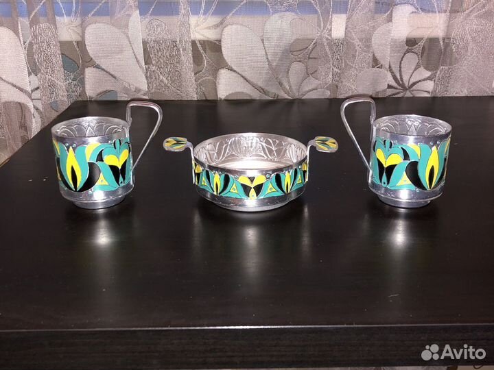 Подстаканники и конфетница