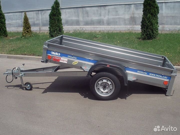 Прицеп Тавиалс с низким тентом 2512 оцинкованный