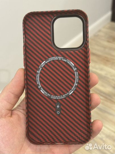 Чехол карбон iPhone 14 pro max