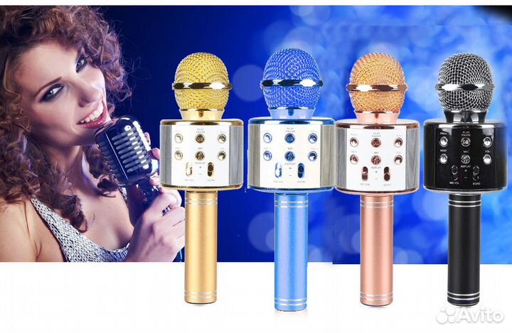 Беспроводной караоке микрофон WS-858