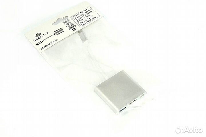 Адаптер Type-C на USB, hdmi 2.0 Type-С