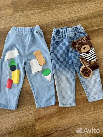 Джинсы для девочки 86 92. 6 пар