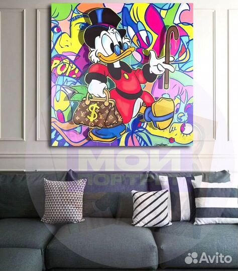 Картина на холсте Скрудж Макдак с доставкой