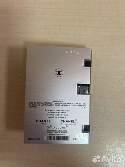 Chanel allure homme sport оригинал духи