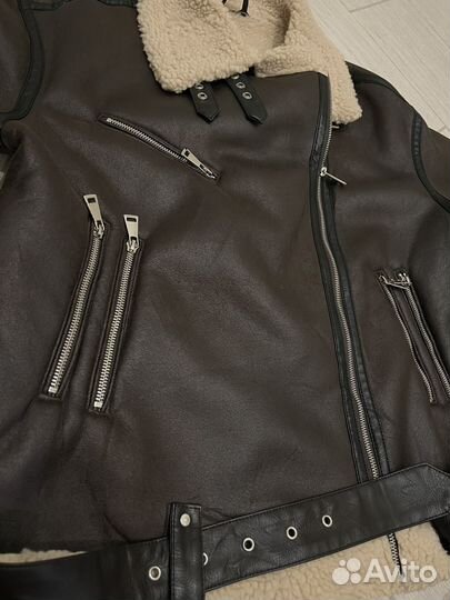 Дубленка женская 44 оверсайз