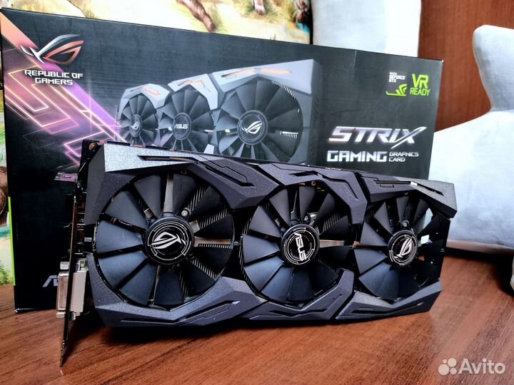 Видеокарта gtx 1080 ti 11gb asus strix