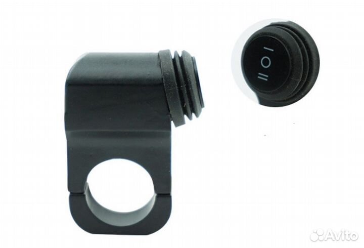 Кнопка с защитой фар, на руль для электросамоката