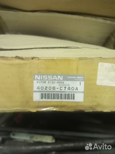 Диск тормозной nissan note