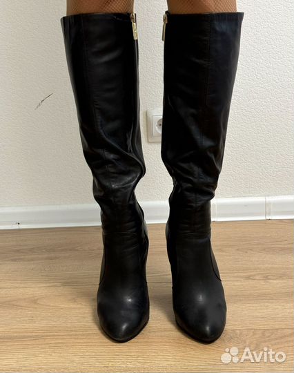 Сапоги кожаные