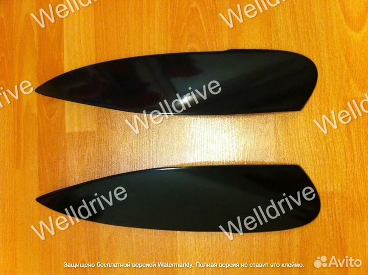 Реснички Mitsubishi Lancer 9 на передние фары узки