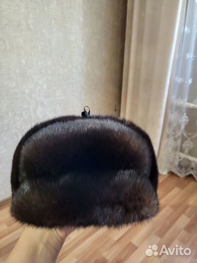 Норковая шапка мужская