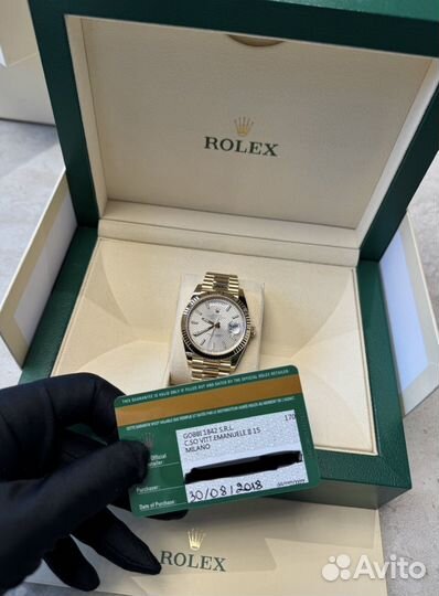 Часы Rolex Day Date желтое золото 40mm