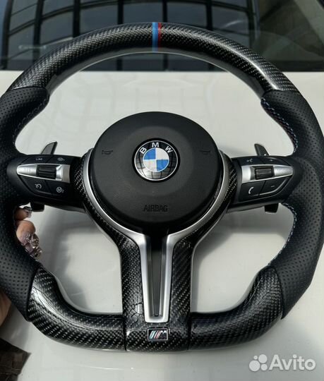 Руль BMW настоящий карбон