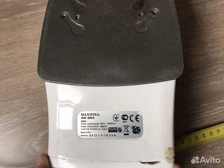 Утюг Maxwell mw-3004