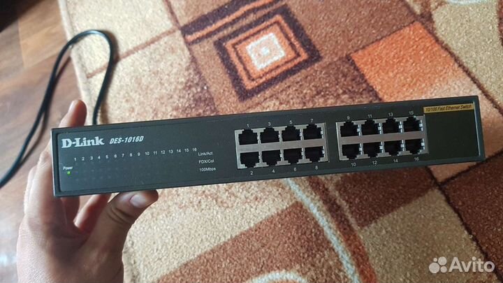 Коммутатор d-link DES-1016D