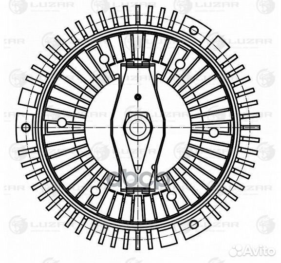Муфта вязкост. LMC 1750 luzar