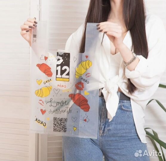 Печать на пакетах майка пвд с логотипом