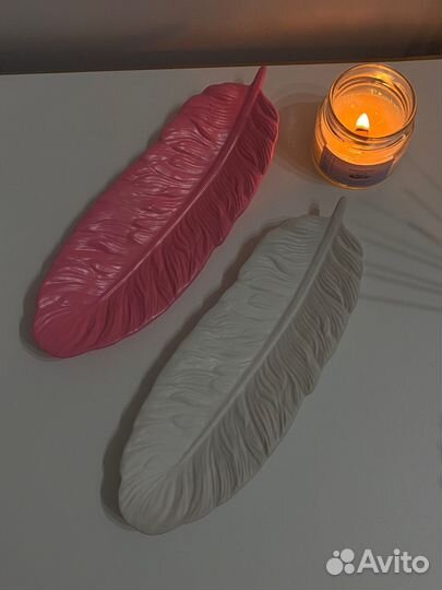 Перо из гипса