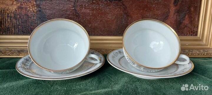 Антикварная чайная пара.19 век Россия