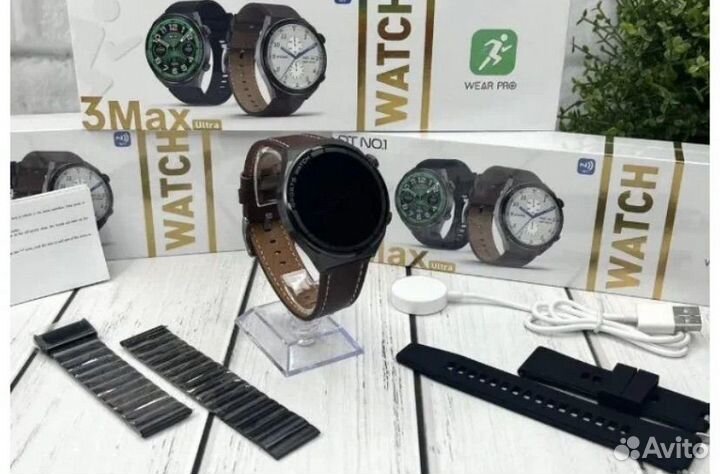 Смарт-часы DT3 Max Ultra/3 ремешка