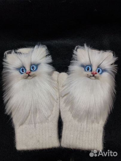 Варежки. Звероварежки. Ручная работа