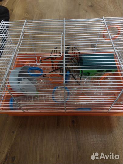 Клетка для хомяка с трубами