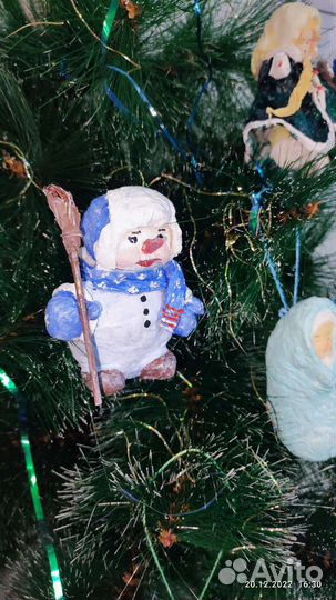 Ватные елочные игрушки новые