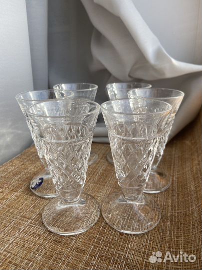 Хрустальные рюмки на ножке СССР