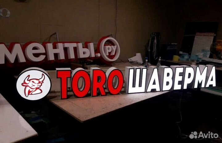 Вывеска буквы