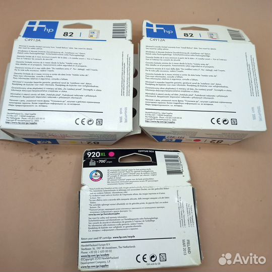 Оригинальные картридж HP920XL HP82 (C4913A), (C491