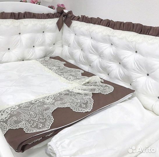 Бортики + покрывало в кроватку