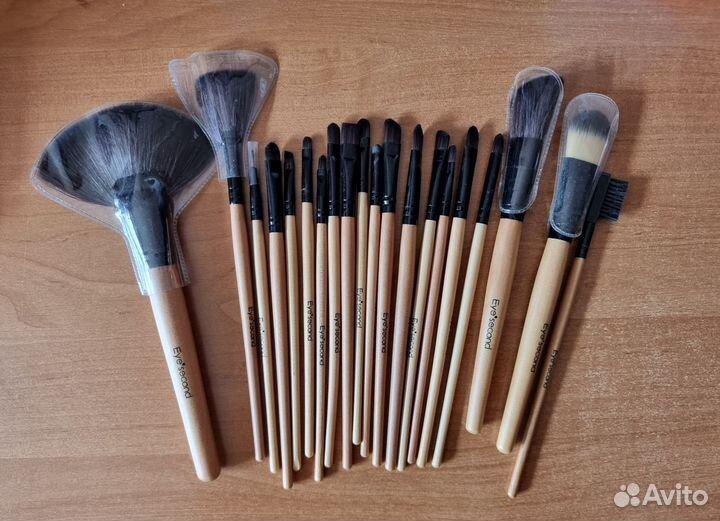 Кисти для макияжа натуральные Eye second, 20 шт