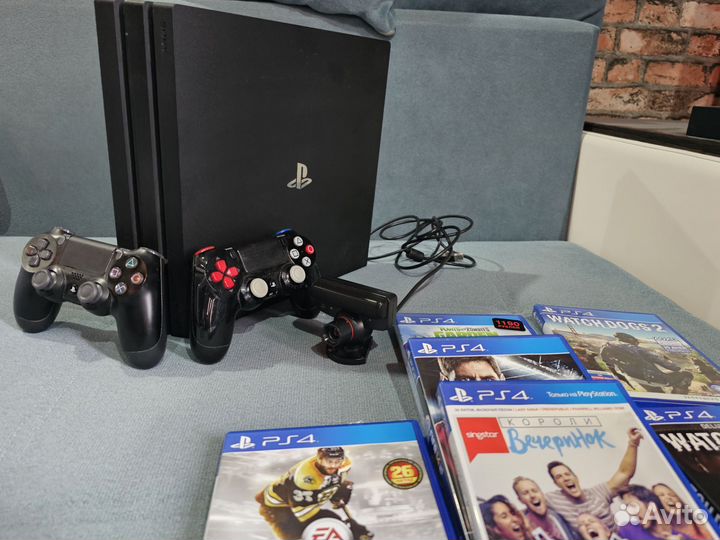 Sony playstation 4 PS4 pro 1tb с играми