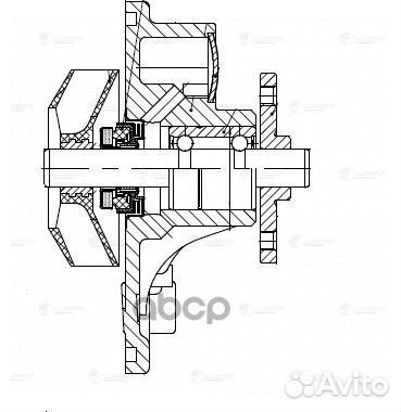 Помпа peugeot 308 (07) /citroen C4 (10) 1.4i/1.6i