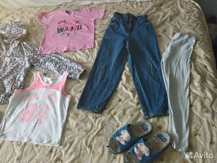 Вещи на девочку рост 140 пакетом
