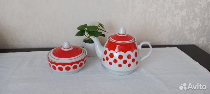 Зав.чайник, сахарница Чайка 2 вида СССР (винтаж)