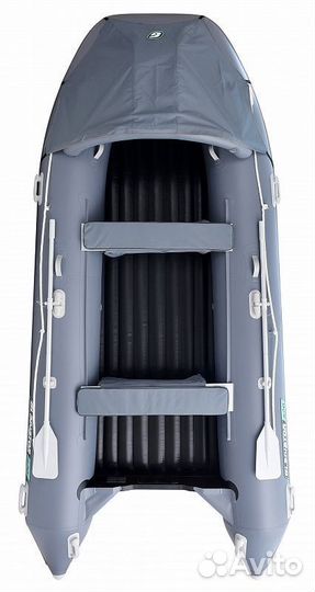 Надувная лодка gladiator E420PRO темно-серая