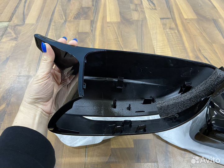 Накладки зеркал BMW G30 глянец, M look